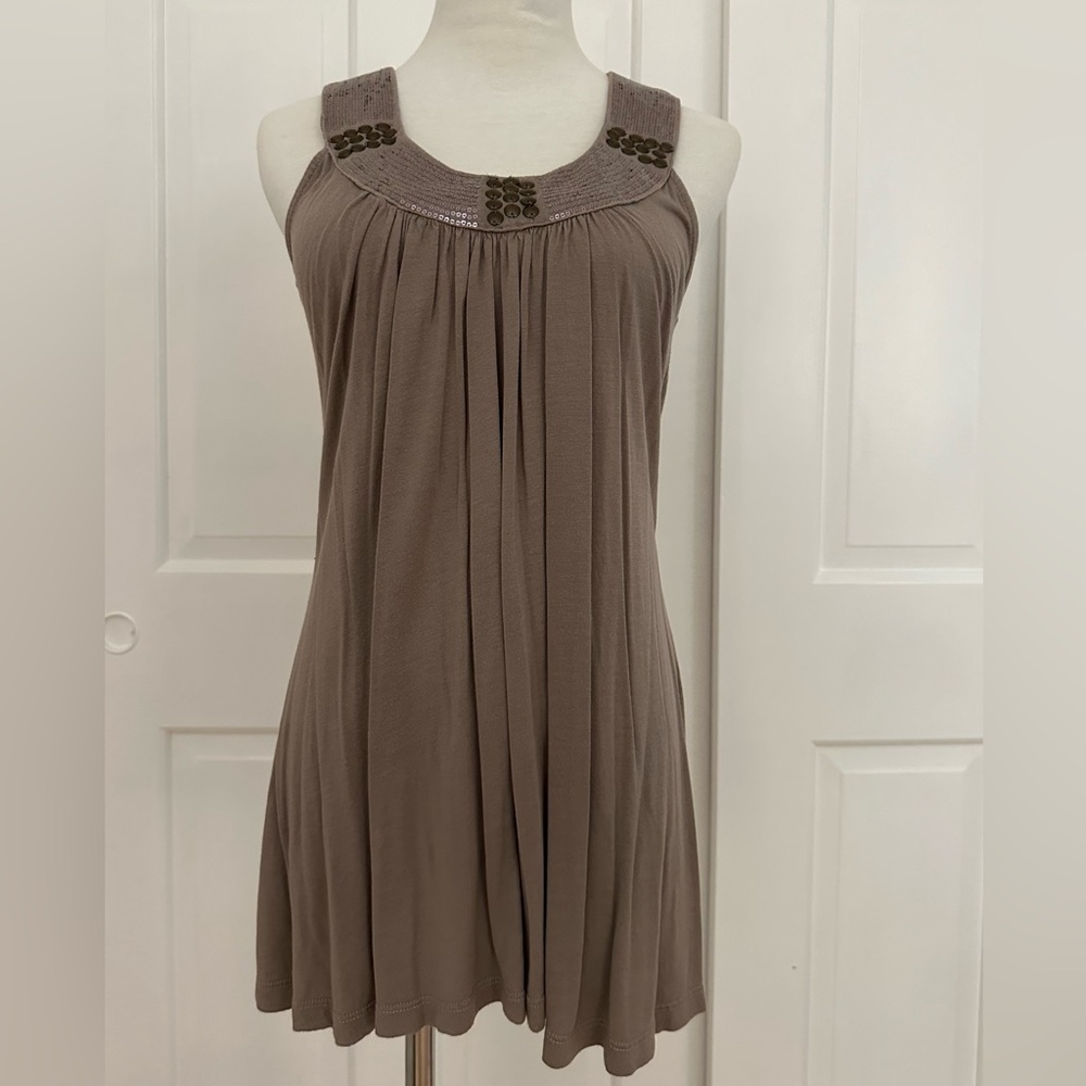 Taupe Sleeveless Maxi Top